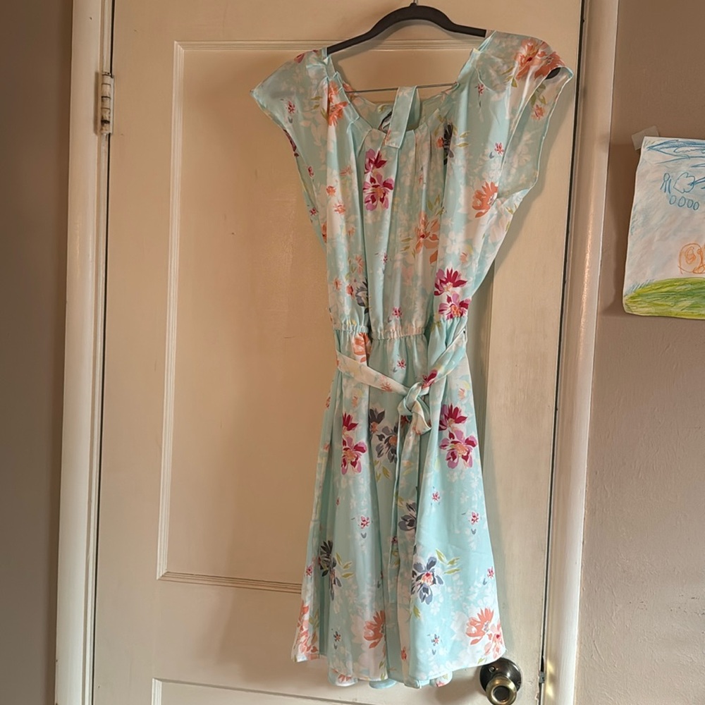 NEW LC Lauren Conrad Pleat Neck Dress